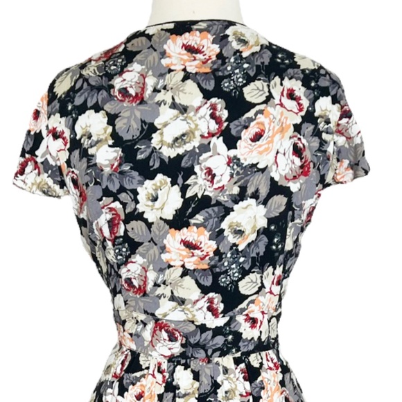 Modcloth Frock Shop Floral Roses Dress Large - Picture 8 of 10
